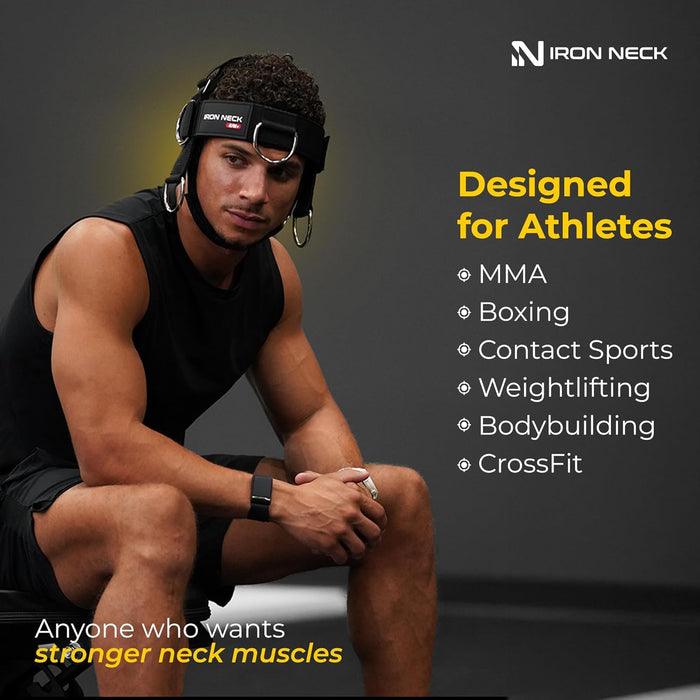 Iron Neck RAFA Versatile Neck Strengthener and Trainer with Adjustable Head and Chin Straps