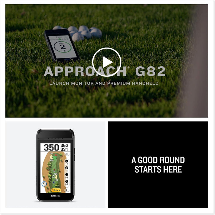Garmin Approach G82 Launch Monitor and Handheld Golf GPS with 43K Preloaded Courses