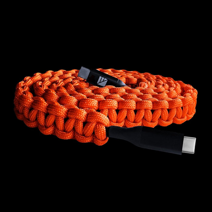 Dark Energy USB-C to USB-C Paracord Charging Cable | Get Incredible Charging Speeds