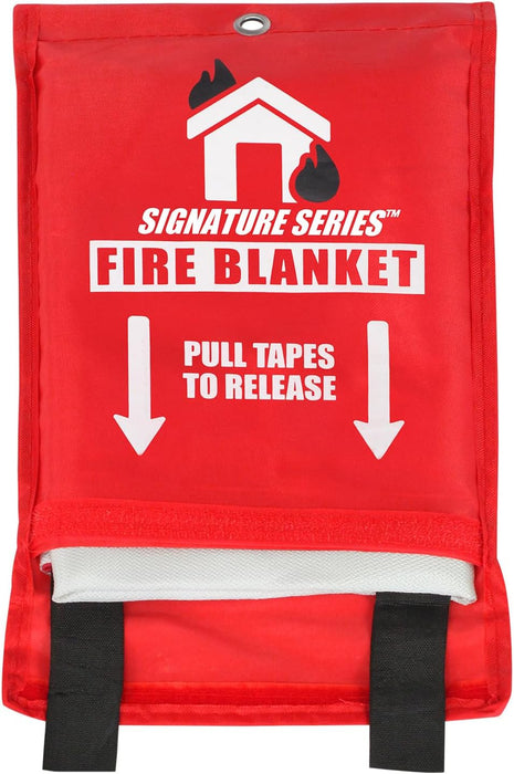 Signature Series Fire Blanket | Flame Suppression Fiberglass Blanket for Home & Kitchen Safety