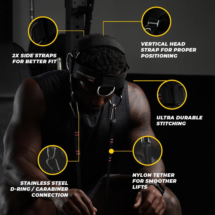 Alpha Plus Neck Workout Harness with Vertical Adjustment Straps