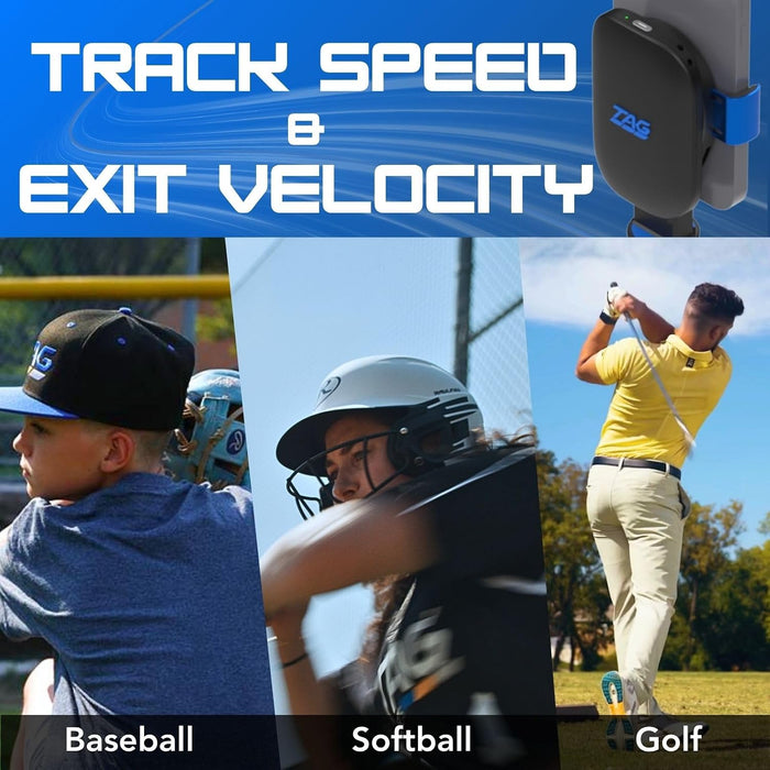 TAG One Sports Radar  - View Exit Velocity and Ball Speeds with the Compatible App