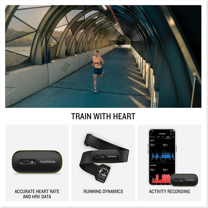 Garmin HRM 600 Premium Heart Rate Monitor with HRV Data and Running Dynamics
