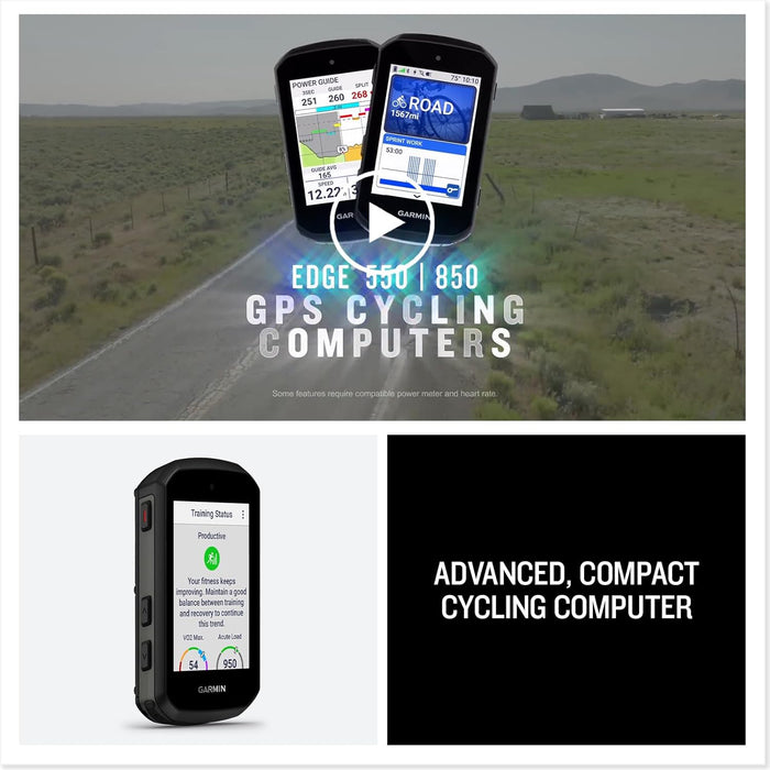 Garmin Edge 550 GPS Cycling Computer with Advanced Training and Performance Insights