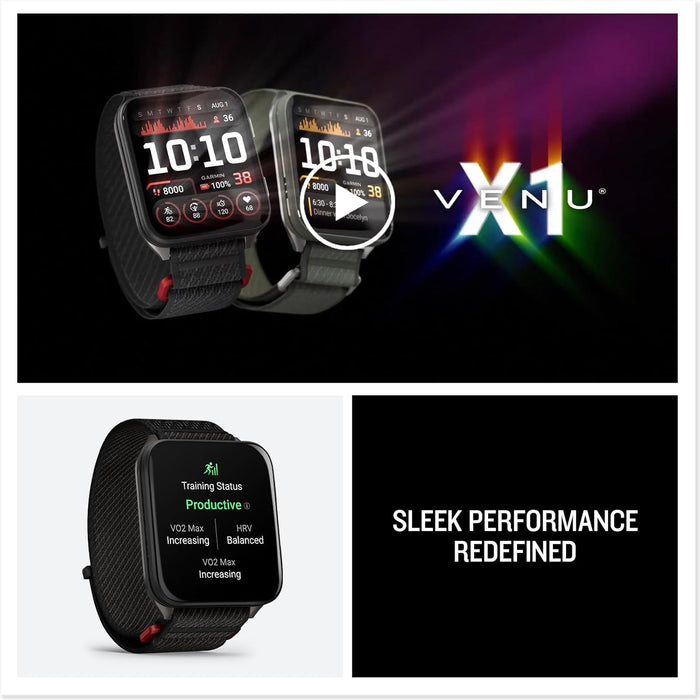 Garmin Venu X1 Premium GPS Fitness Smartwatch with 2" AMOLED Display
