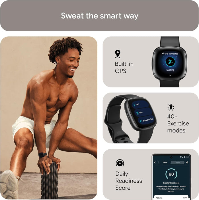 Versa 4 Lightweight Health and Fitness Smartwatch with 40+ Exercise Modes