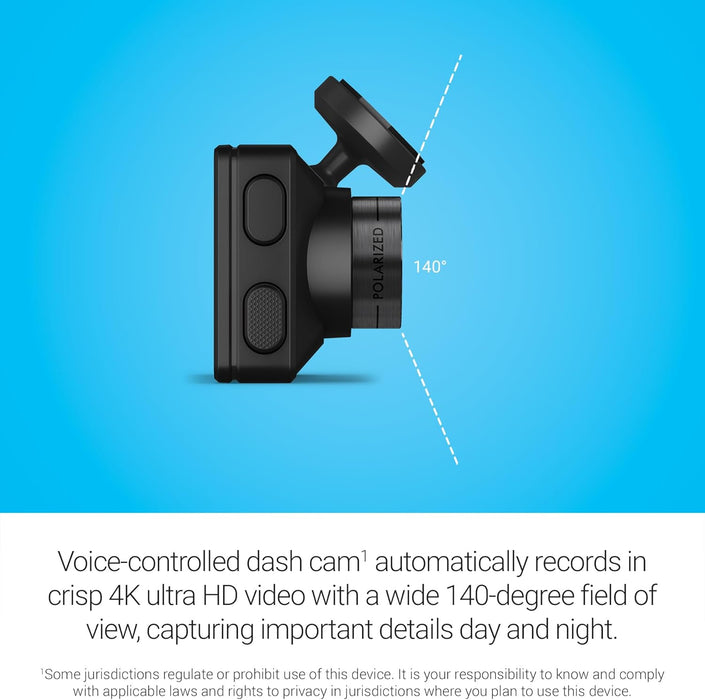 Dash Cam X310 with 4K Touchscreen & 140-Degree Field of View | Clarity Polarizer