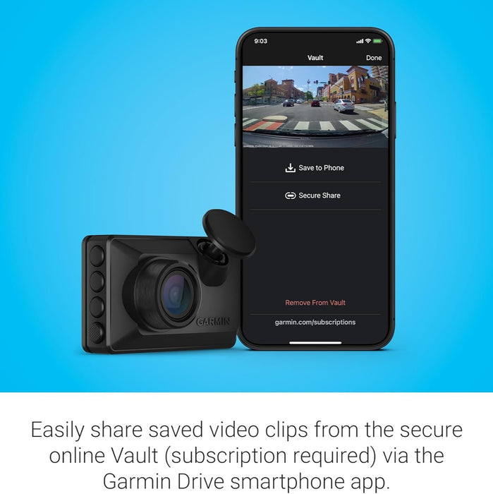 Dash Cam X110 with 1080p Camera, 140-Degree Field of View, and Clarity Polarizer