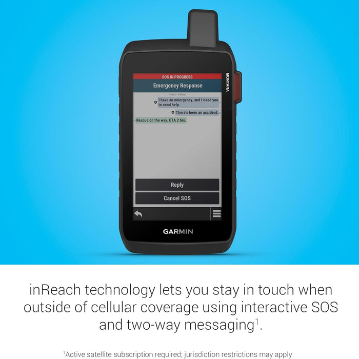 Garmin Montana 760i GPS Touchscreen Navigator with inReach Technology & 8 MP Camera