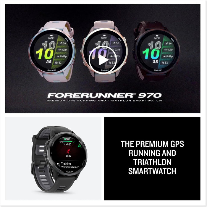 Garmin Forerunner 970 Premium GPS Running and Triathlon Smartwatch