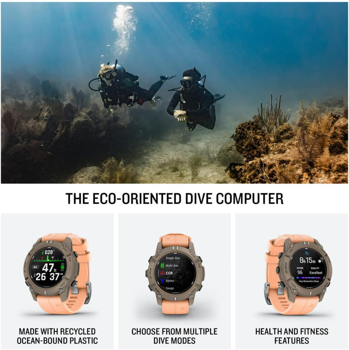 Garmin Descent G2 Watch-Style Dive Computer with Bright 1.2" AMOLED Display