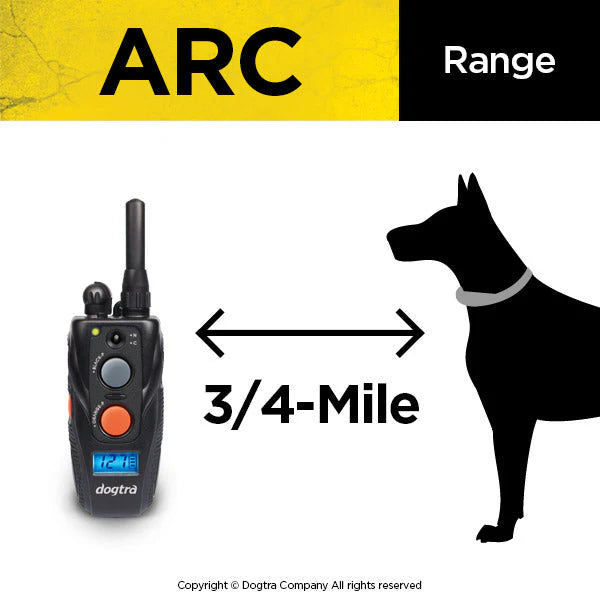 ARC 3/4-Mile Remote Dog Training E-Collar System with 127 Correction Levels