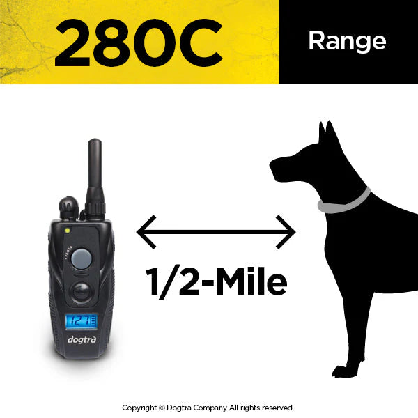 280C ½-Mile Remote Training Dog E-Collar with 127 Stimulation Levels