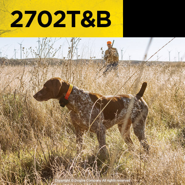 2702T&B 1-Mile Range Training & Beeper Remote 2-Dog E-Collar for Upland Hunting