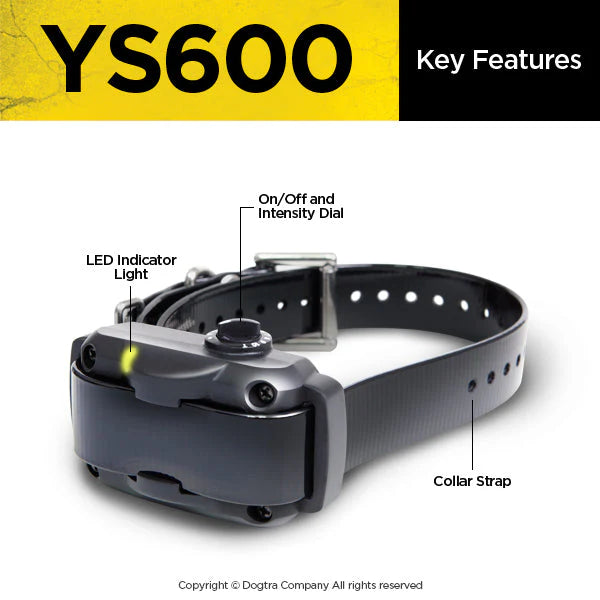 YS600 No Bark Collar with Accelerometer Bark Sensor | Medium and Large Dogs