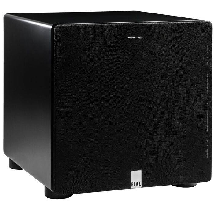 Varro 10" Powered 500W Subwoofer with 2 Layer High Excursion Design, Satin Black