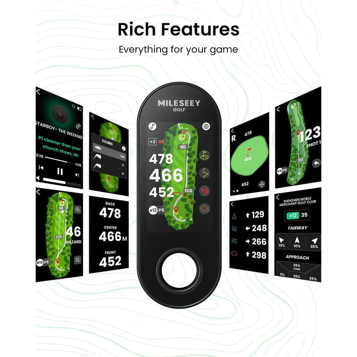 MILESEEY GeneSonic Pro Golf Speaker with Detactable GPS Rangefinder