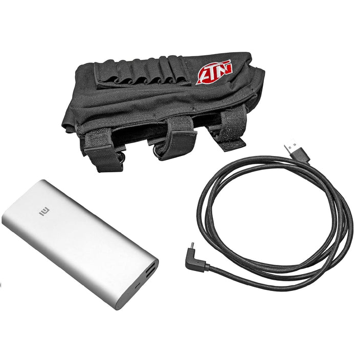 Extended Power Weapon Kit | 20,000 mAh Battery Pack, USB Cable, Butt Stock Case