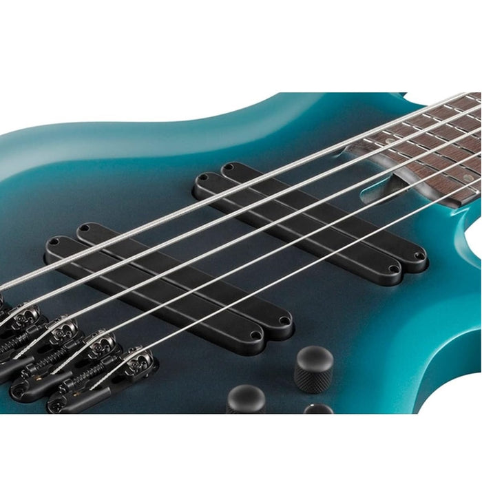 BTB605MS 5-String Multiscale Bass Guitar, Right, Cerulean Aura Burst Matte