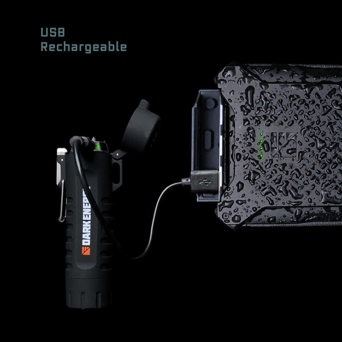 Plasma Lighter with Dual Arch Plasma Emitter | Built-in Flashlight & Waterproof