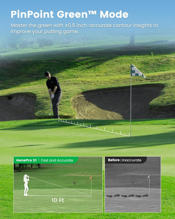 MILESEEY GenePro S1 Ai Golf Rangefinder with Smart Slope and 2000 Yard Range