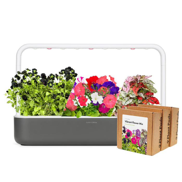 Smart Garden 9 with Vibrant Flower Kit with Grow Light and 36 Plant Pods