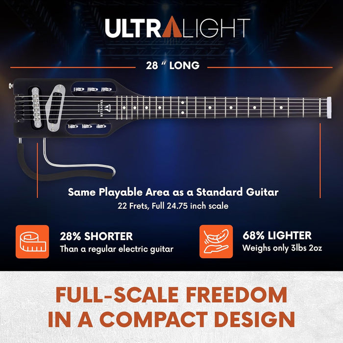 Traveler Guitar Ultra-Light 6-String Solid Body Electric Travel Guitar