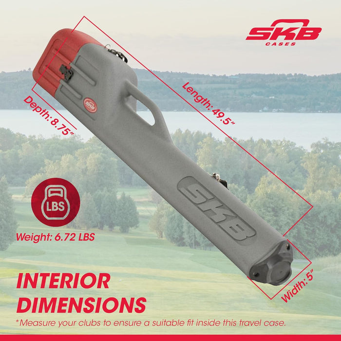 SKB Cases Roto Sunday Golf Case with Shoulder Strap and Rubber End Cap