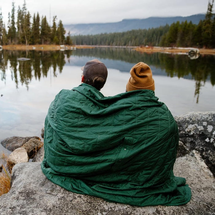 Mountain Blanket with Ultra-Plush Fleece | Convertible and Wearable | Waterproof