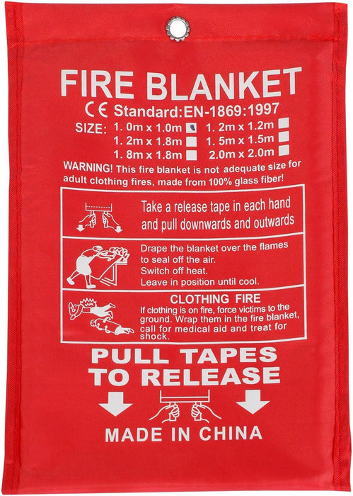 Signature Series Fire Blanket | Flame Suppression Fiberglass Blanket for Home & Kitchen Safety