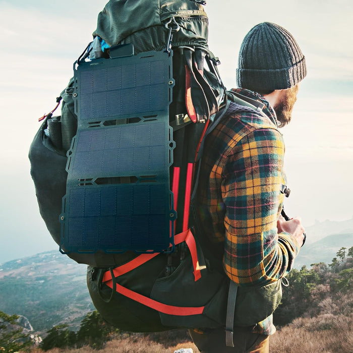 Dark Energy Spectre Folding 18W Solar Panel | Charges USB-C and USB-A Devices