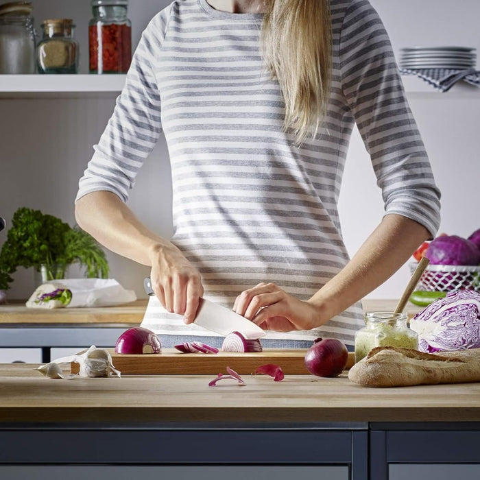 Gourmet 10" Stainless Steel Confectioner's Knife with Black Handles