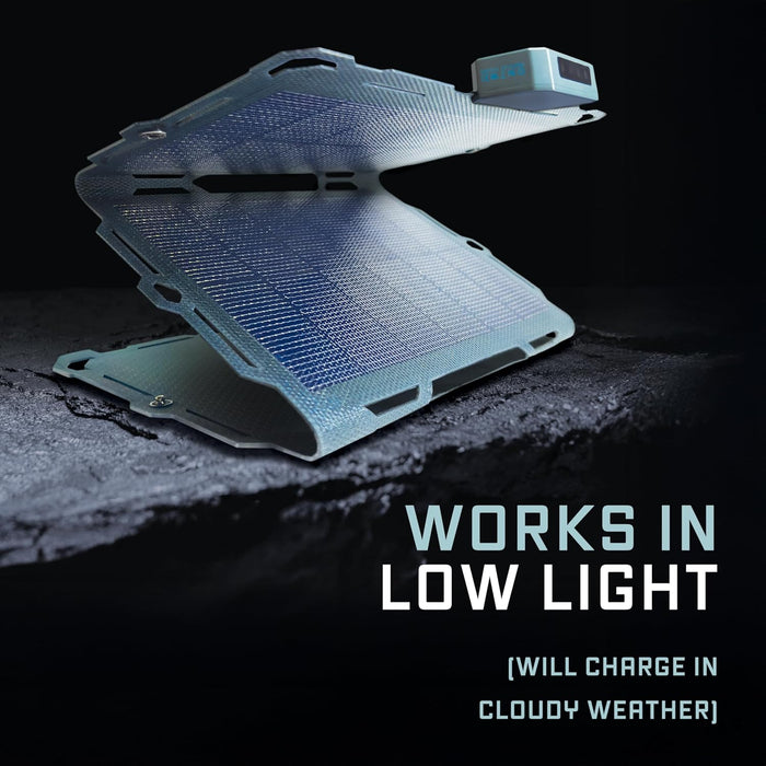 Dark Energy Spectre Folding 18W Solar Panel | Charges USB-C and USB-A Devices