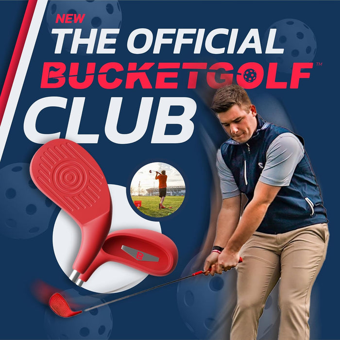 BUCKETGOLF Golf Club - Backyard Outdoor Golf Club with Oversize Club Head for All Ages