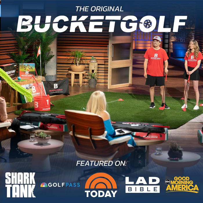 BUCKETGOLF 6 Hole Bundle Set - Ultimate Backyard Golf Game for All Ages