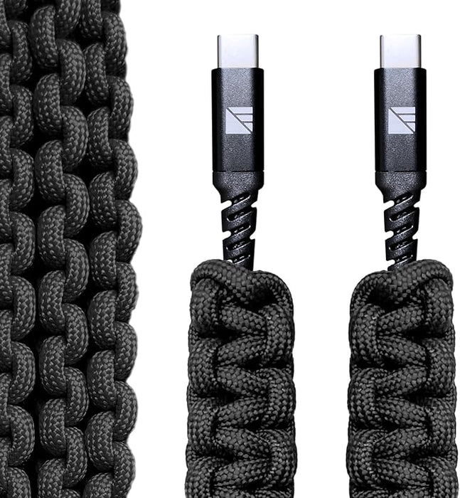 Dark Energy USB-C to USB-C Paracord Charging Cable | Get Incredible Charging Speeds