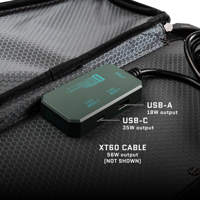 Dark Energy Spectre Folding 56W Solar Panel with USB-C to USB-C Charging