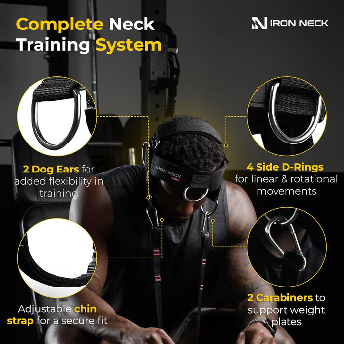 Iron Neck RAFA Versatile Neck Strengthener and Trainer with Adjustable Head and Chin Straps