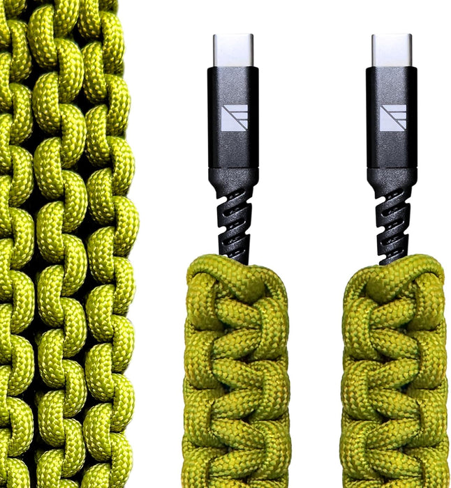 Dark Energy USB-C to USB-C Paracord Charging Cable | Get Incredible Charging Speeds