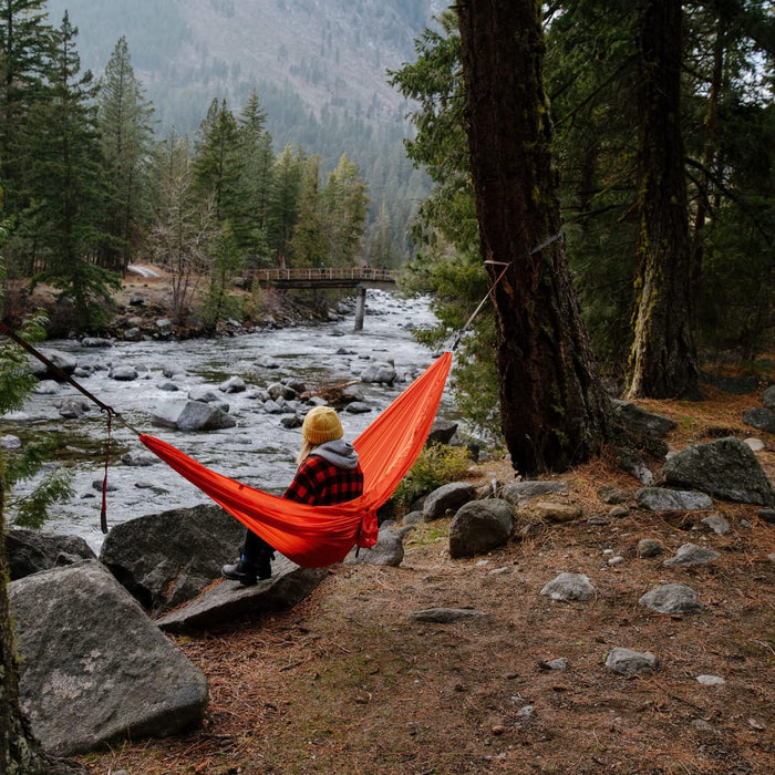 Roo Double Hammock with Stuff Sack | Durable & Waterproof | Great for Two People