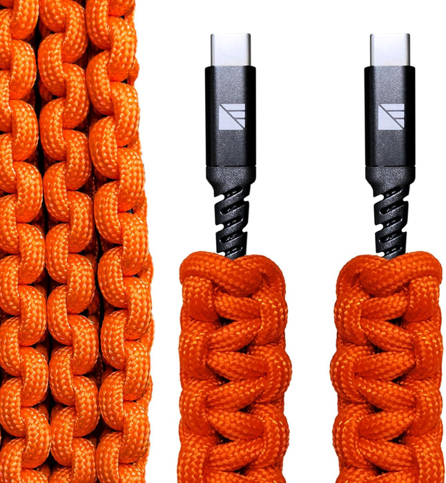 Dark Energy USB-C to USB-C Paracord Charging Cable | Get Incredible Charging Speeds