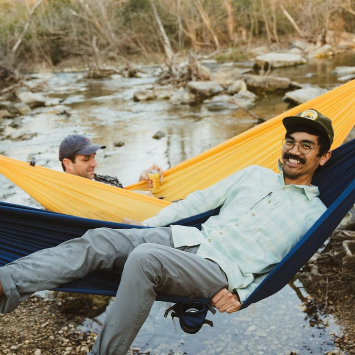 Roo Single Hammock with Stuff Sack | Waterproof Ripstop Nylon and Lightweight