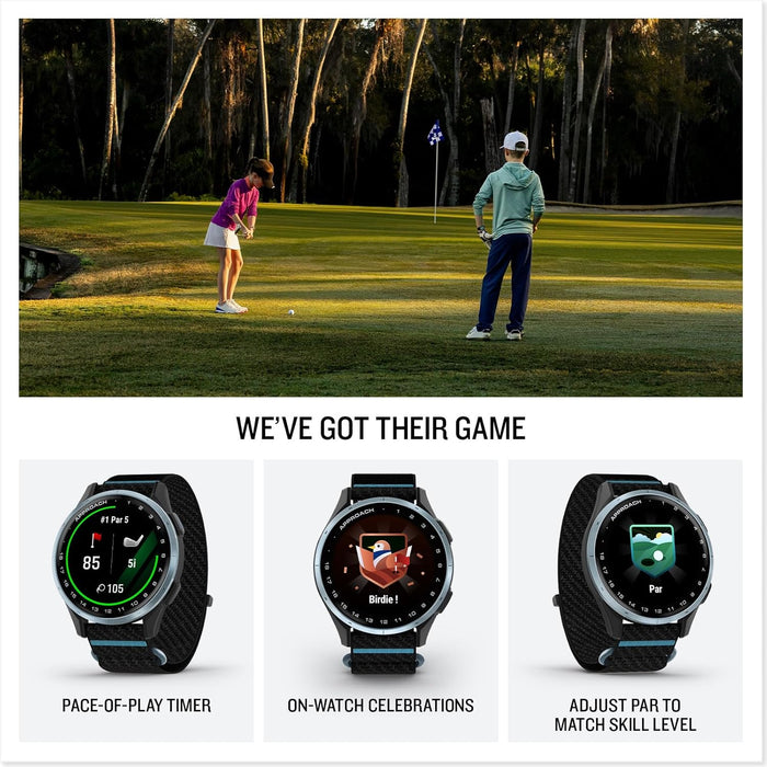 Garmin Approach J1 Junior Golf GPS Smartwatch with Color Display and Tee-Off Guidance