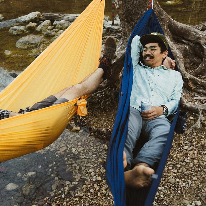 Roo Single Hammock with Stuff Sack | Waterproof Ripstop Nylon and Lightweight