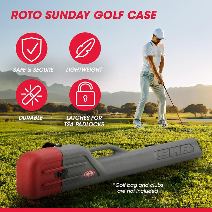 SKB Cases Roto Sunday Golf Case with Shoulder Strap and Rubber End Cap