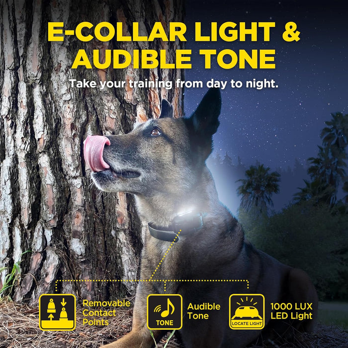 280X 2-Dog 1/2 Mile Range Training E-Collar System with LED Locate Light