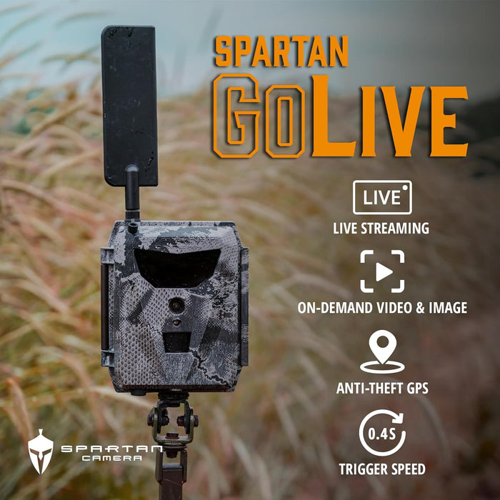 Spartan Camera GoLive Outdoor Security Camera | Monitor Land, Cabins, or Animals