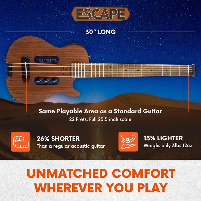 Traveler Guitar Escape Mark III Acoustic Guitar with Built-in Headphone Amp