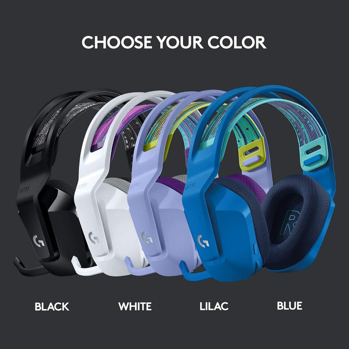 G733 LIGHTSPEED Wireless RGB Gaming Headset with PRO-G Audio Drivers