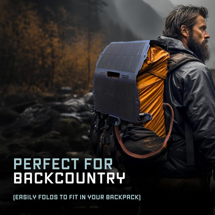 Dark Energy Spectre Folding 18W Solar Panel | Charges USB-C and USB-A Devices